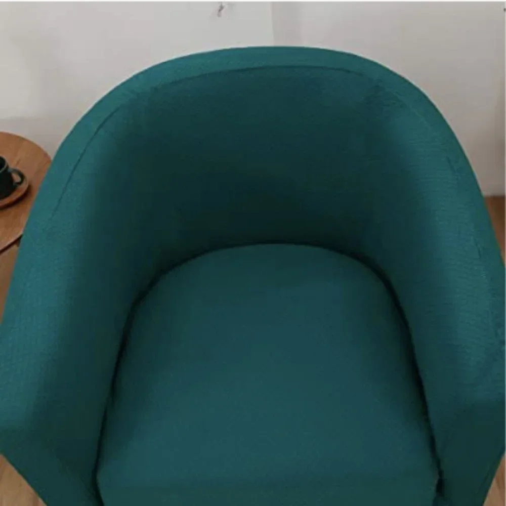 Elegant Teal Armchair Slipcover